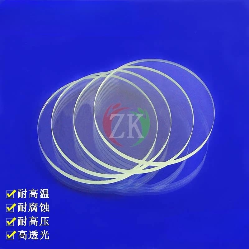Custom Special Shaped Sapphire Optical Parts, High Temp Sapphire Window Protector & Substrate Wafer