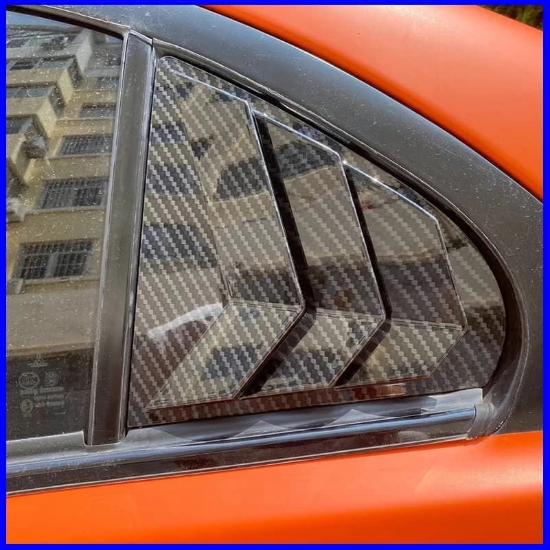 Car Styling For Mitsubishi Lancer EX X Evo 2008-2018 Rear Window Shades Shutter Louver Cover Trim Decorative Frame Accessories