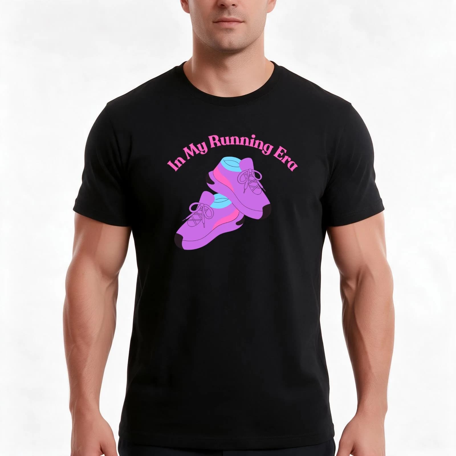 In My Running Era Girl Power Empowered Women T-Shirt, Summer Casual Cotton Tee, Oversized Streetwear Tops, Vintage Graphic Print