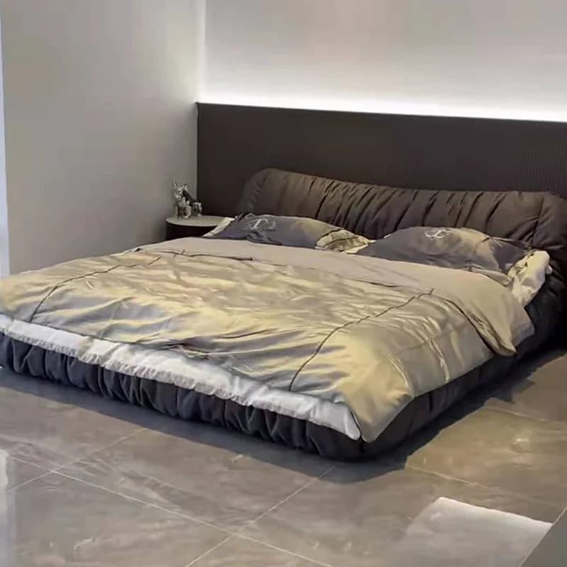Aesthetics Confortable Bed Minimalist Apartment Master Bedroom Soft Tatami Bed Home Light Luxury Fashionable Lit Beds Furniture