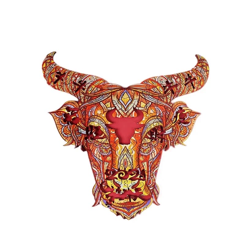 Chinese Bull Alien Puzzle Irregular Puzzle Hell High Difficulty Puzzle Adult