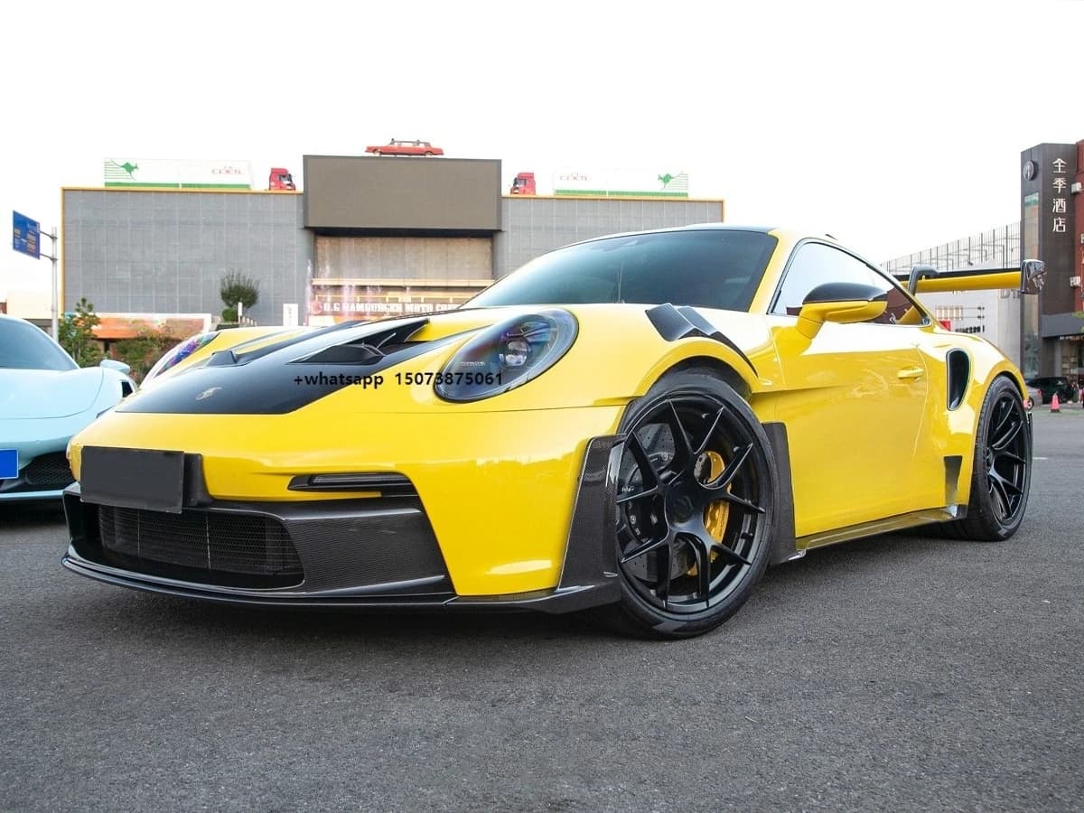 992 GT3 RS OEM Style Side Skirt Dry Carbon Fiber Body Kit Automotive Accessories For 911 GT3 RS
