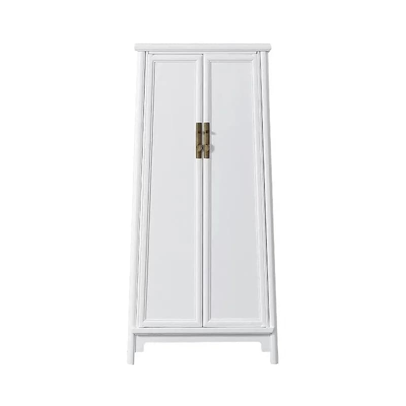 Simple Chinese noodle cabinet antique wardrobe neoclassical locker new Chinese solid wood white