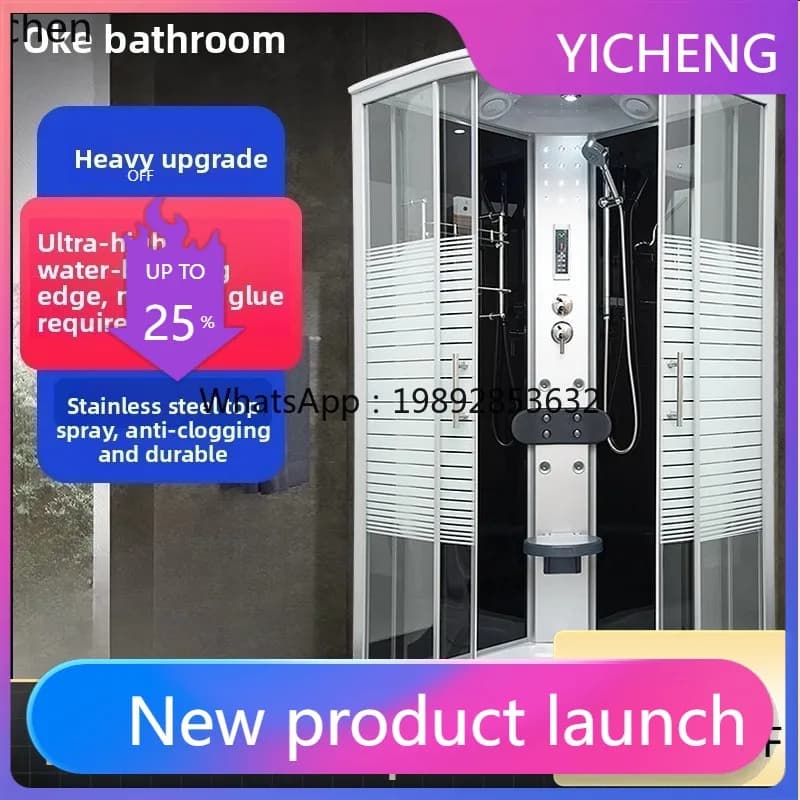 A2-2   integral shower bath room integrated bathroom bath partition shower room