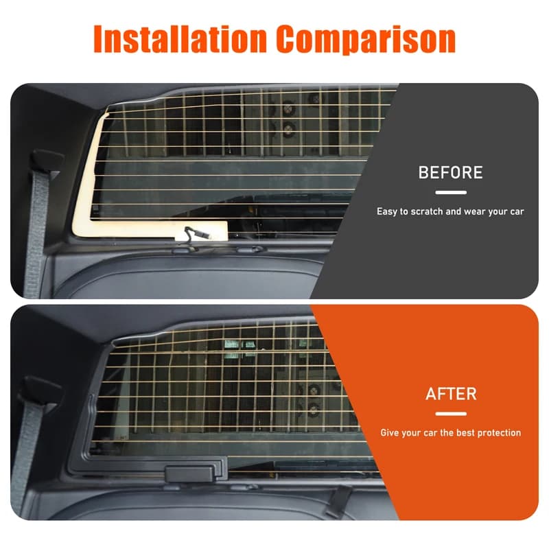 For Ford Ranger 2023 2024 2025 Automobile rear rear window heating wire protection cover  ABS Automobile accessories