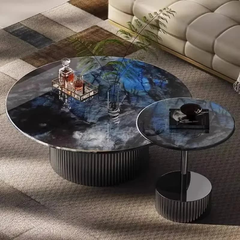 Luxury Modern Coffee Tables Round Decoration Living Room Coffee Tables Salon Nordic Apartment Table Basse Luxe Furniture Home