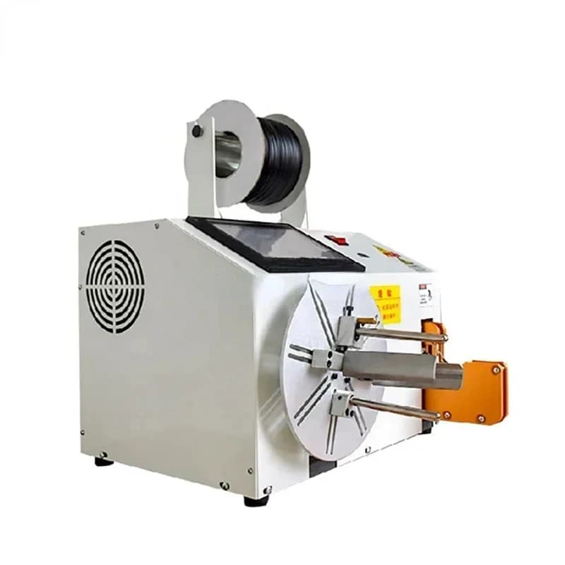 high quality Semi-automatic mobile phone data cle&wire winding tying packing hine Hot sal