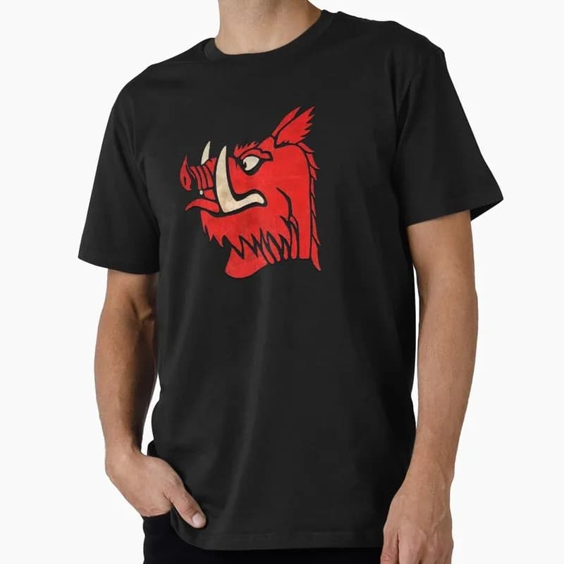 Red Boar Sigil of the Black Knight Funny Monty Python Gift T-shirt Short Sleeve Tee British Comedy Graphic clothes US size S-6XL