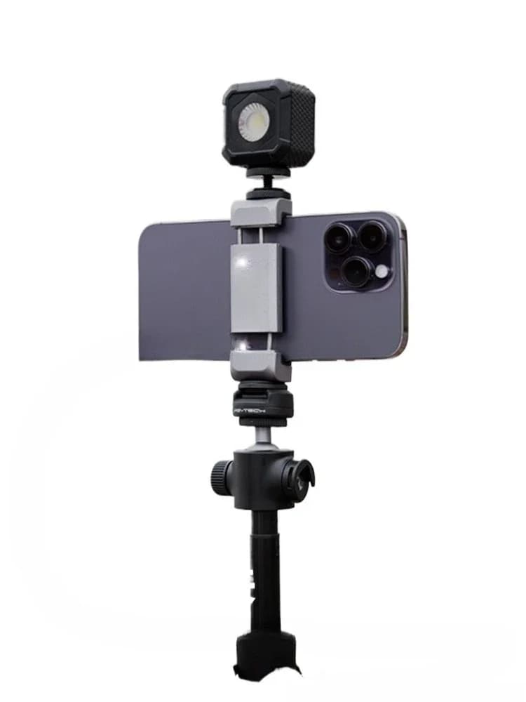 Mobile phone clip multi-function portable metal bracket can expand photography lamp filling light