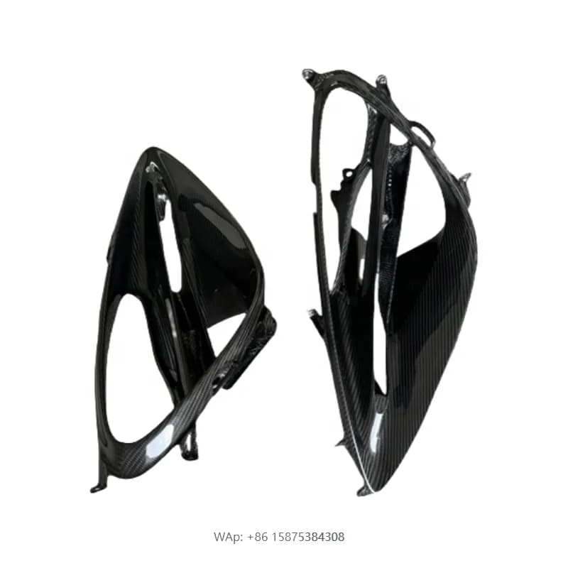 Upgrade OEM Style Carbon Fiber Front Large Lampshade Headlamp Cover Headlamp Decoration for McLaren 720S Coupe Spider