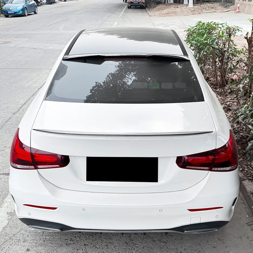 For Mercedes Benz W177 2019+ Rear Trunk Spoiler Top Tail Wing Spoiler Fixed Wing Car Body Kit Modification