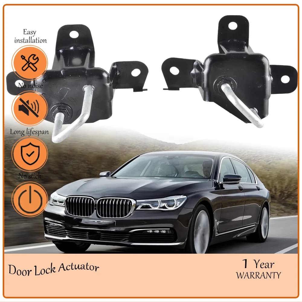 2-Piece Set Heavy-Duty Hood Latch Striker Plates With BMW G11 7 Series 740i 750e xDrive 760i xDrive, oem 51239464373,51239852438