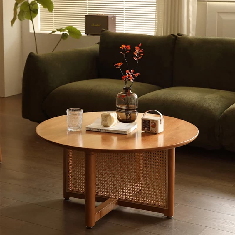 Wabi Sabi Vintage Coffee Table Rustic Minimalist Aesthetic Premium Coffee Table Classic Design Mesa De Centro Furniture