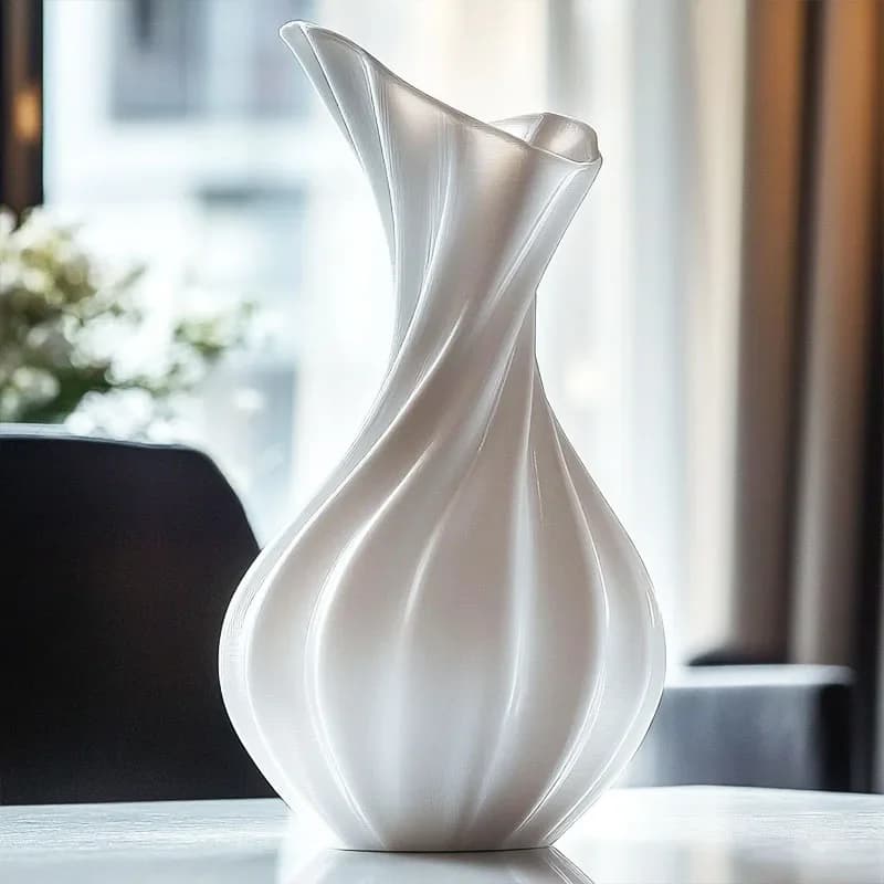 18cm Artistic Vase Ceramic Living Room Creative Flower Arrangement High-end Hydroponic Dining Table Decoration