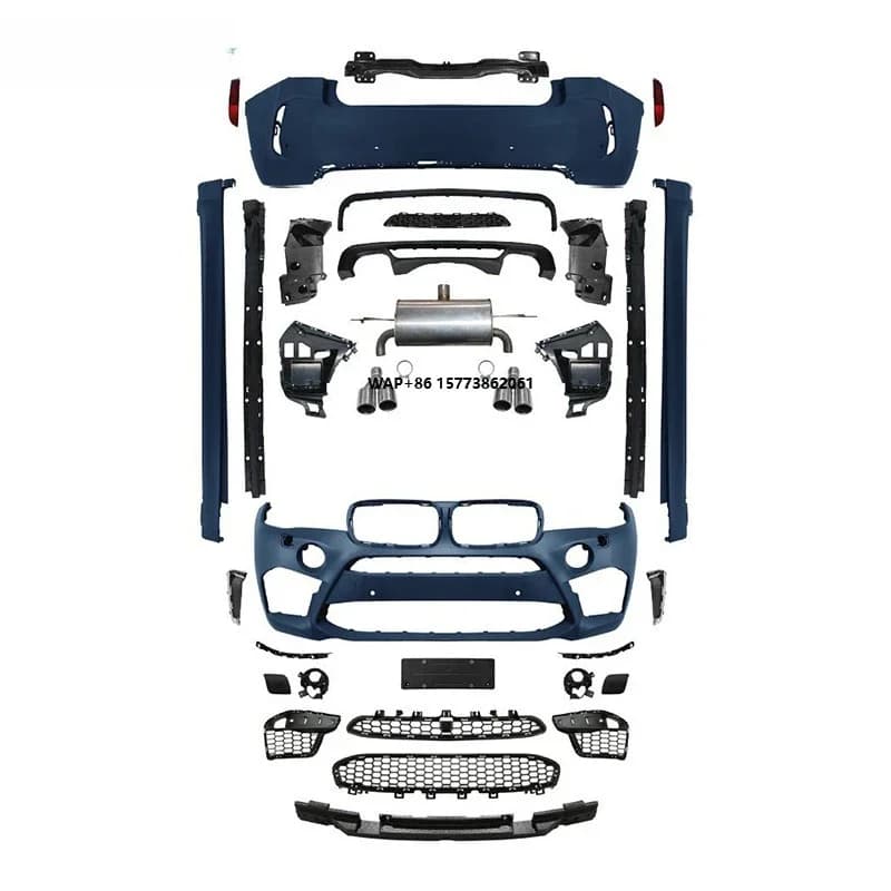 Body Kit Car Parts Car Bumpers Suitable for 14-19 Models of  X6 F16 Upgraded to X6M - M-style Front and Rear Bumpers
