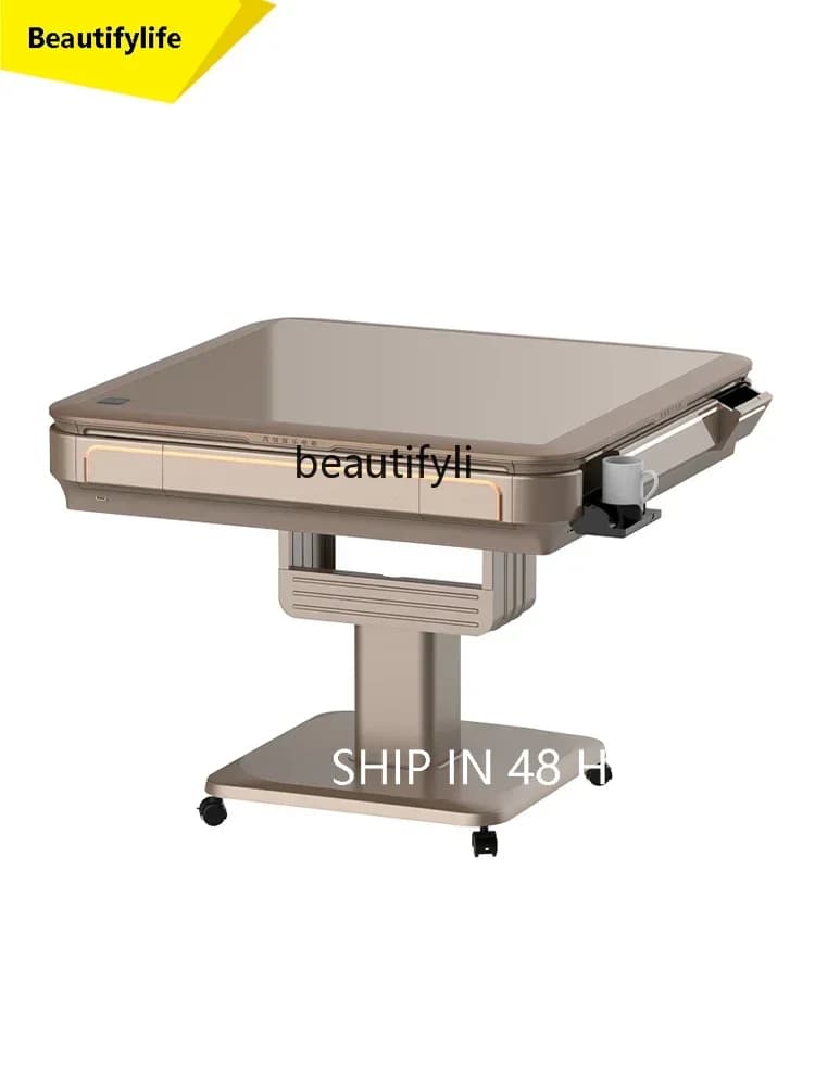 cn8350 ssSelf-use mahjong machine Automatic silent folding electric heating mahjong table
