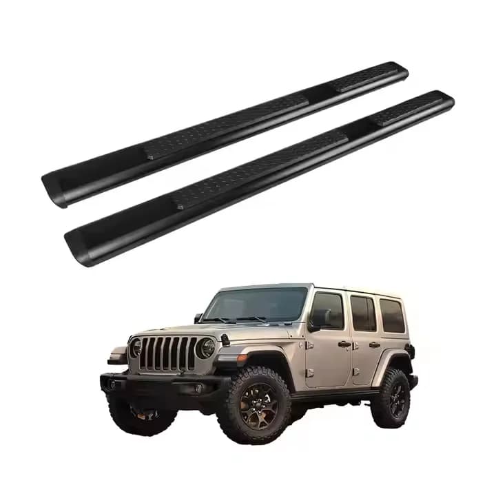 For 4X4 Car Pedal Accessories Straight Side Step Aluminum Alloy 2/4 Doors Running Boards For Jeep Wrangler JK/JL/JT