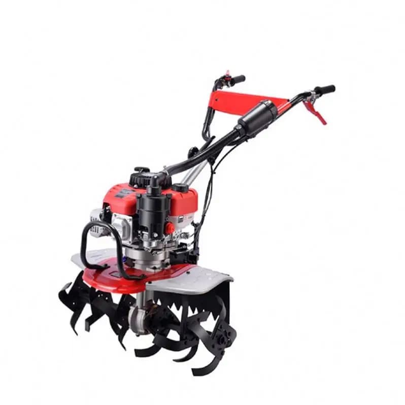 Handle Four Stroke Mini Rotary Tiller & Cultivator for Agriculture & Garden Made of Durable Plastic