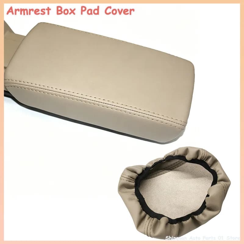 Center Console Armrest Cover for Honda Accord 7th Gen 2003-2007, Leather Lid Protector, Slip-On Design