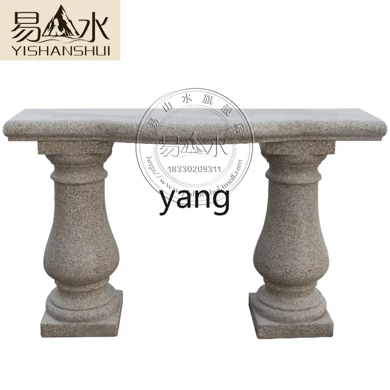 LH Bonsai Base Flower Stand New Chinese Style Courtyard Decoration Pebble Stone Table