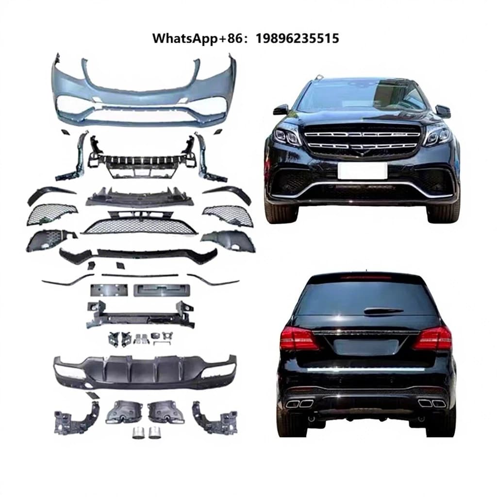 2016-2019 Facelift Car Bumper Bodykit for W166 Upgrade to GLS63 Sport Design Body Kit