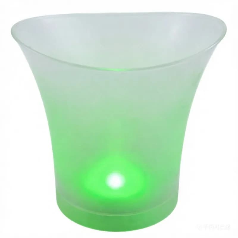 Battery 5L printable LOGO gradual change light luminous ice bucket