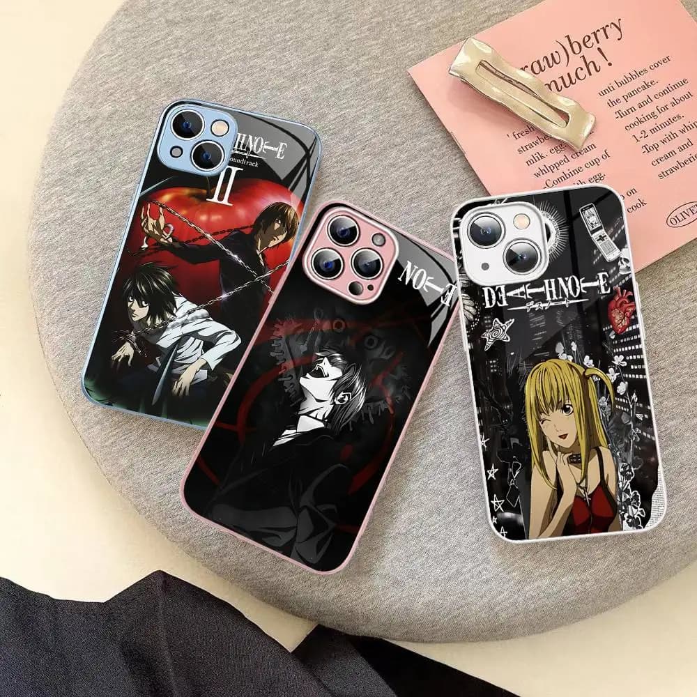 Hot Anime Death Note Tempered Glass For Iphone 14 13 12 11 Pro Mini XS MAX 14Plus X XS XR Cover