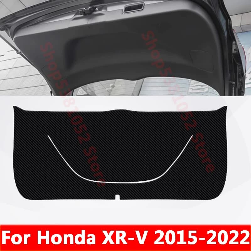 For Honda XR-V XRV 2015-2022 Car Trunk PU Leather Protective Anti-dirty Pad Car Trunk Tailgate Protection Pad Accessories