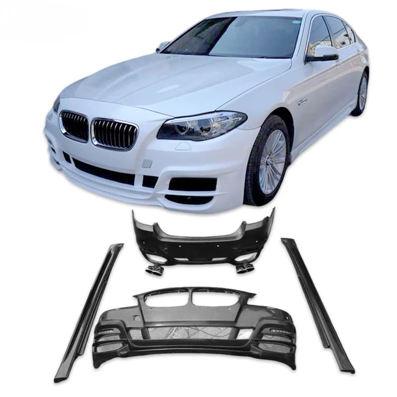 High Quality 5 Series F10 F18 WLAD Upgrade Body Kit Full Set Front Rear Bumper Grille Side Skirt Auto Exterior Modified Replacem