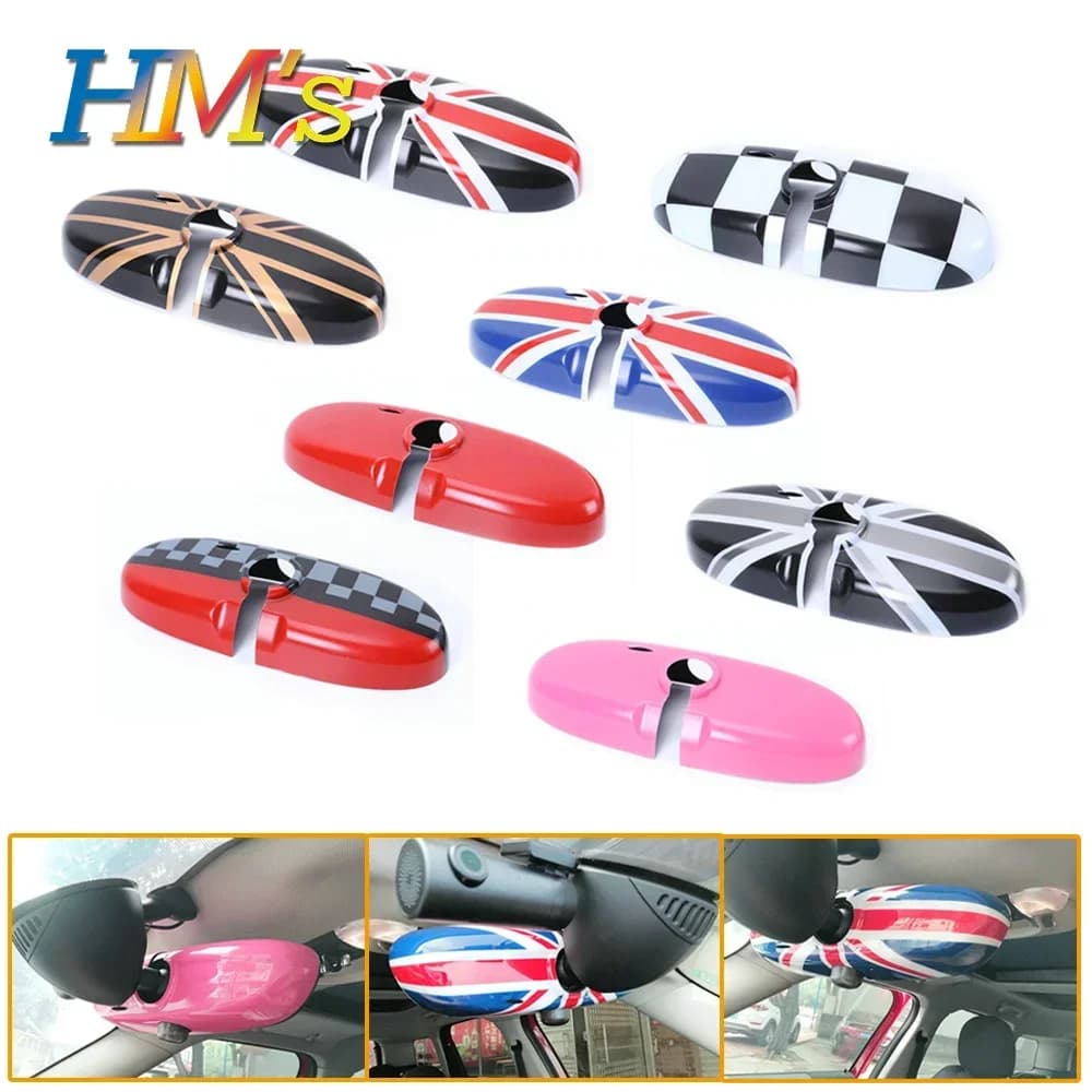 Car Interior Rear View Mirror Cover For MINI One Cooper S JCW R55 R56 R60 R61 Auto For MINI Countryman Accessories Clubman