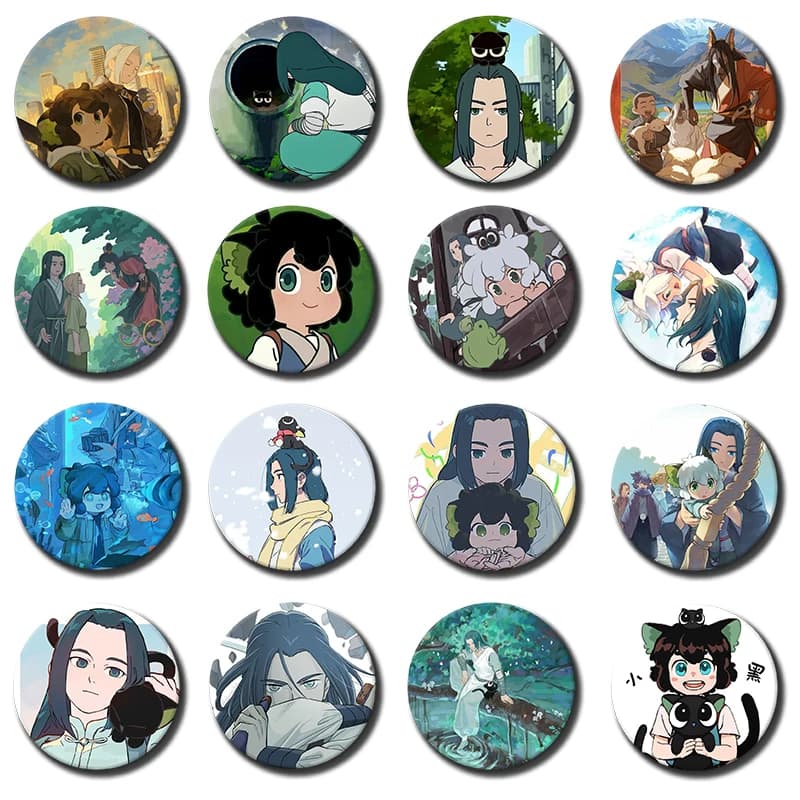 The L-Legend of Hei Anime Soft Button Pin Creative Black Cat Cartoon Brooch Cute Badge Bag Accessories Decor Fans Collect Gifts