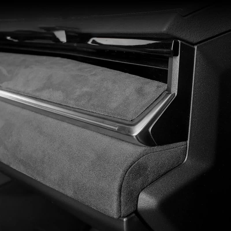 Italian Suede Overlay Interior Cover for ZEEKR 001 2021 2022 2023 Central Panel, Door Trim Strip, Armrest Lid, Rear Air Outlet