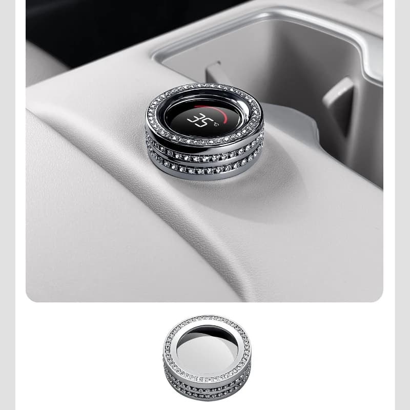 For BYD Ti7 Equation Leopard Titanium 7 Car Refrigerator Knob Cover Aluminum Alloy Fridge Knob Ring Bezel Sticker Decoration