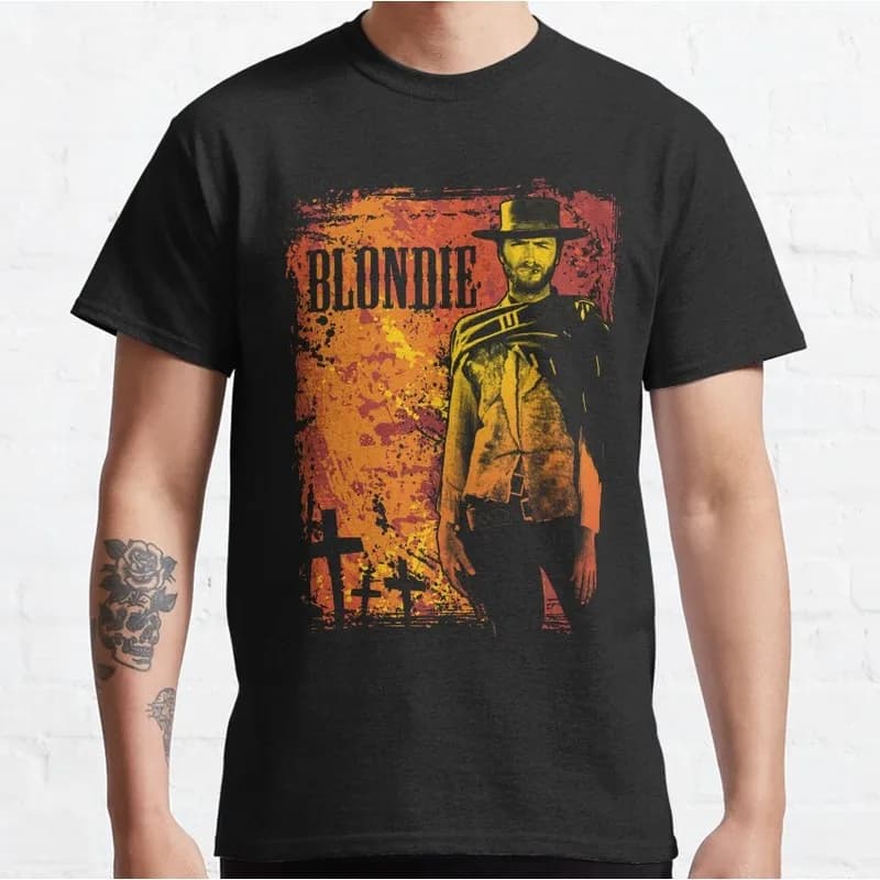 The Good The Bad And The Ugly Gift Tshirt Clint Eastwood Classic Western Film Print T Shirt Retro Short Sleeve Cotton Unisex Tee