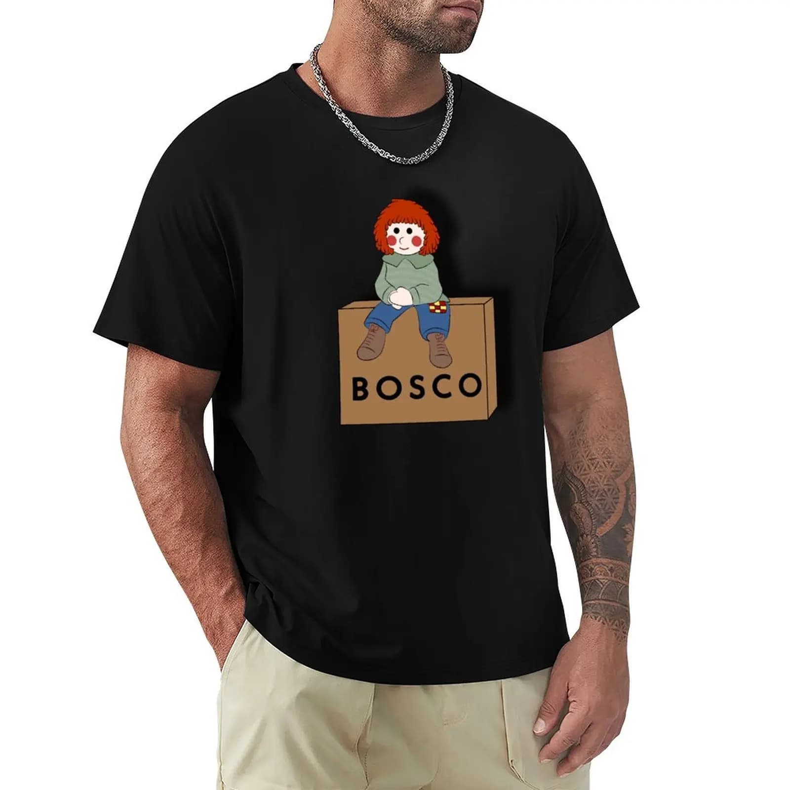 Bosco T-Shirt funny shirt cotton sweat men tshirt
