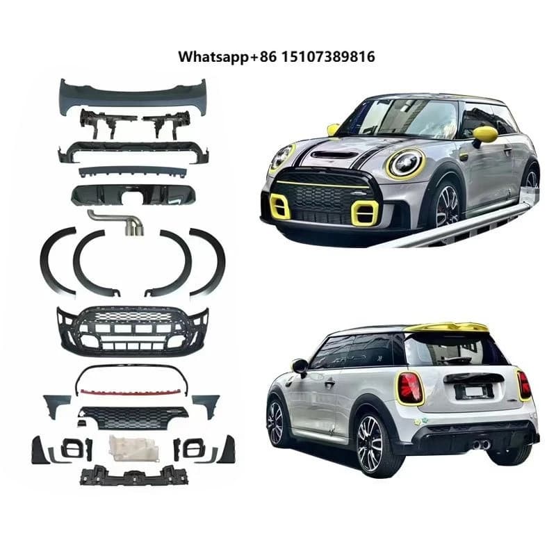 JCW Body Kit for 2014-2020 Mini F55/F56 Old Upgrade to New 2021JCW Front Bumper Rear Bumper Fender Flares