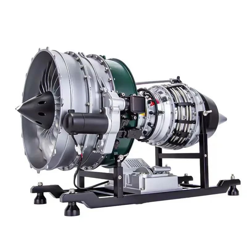 Aeronautical turbofan engine metal assembly model
