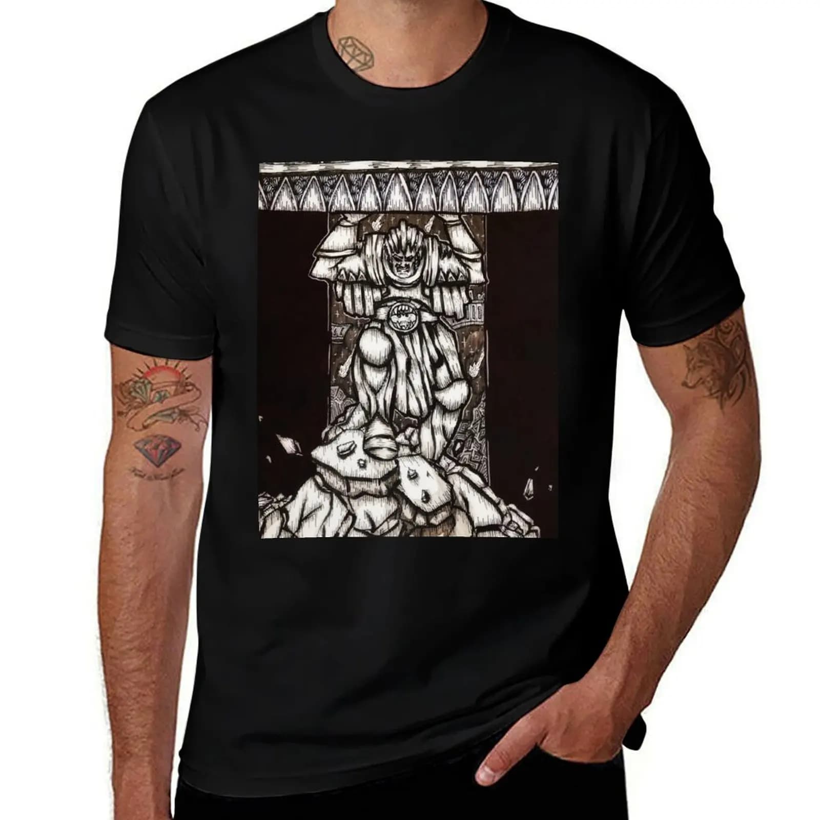 Portrait of Angron T-Shirt funny t shirts man T-Shirt
