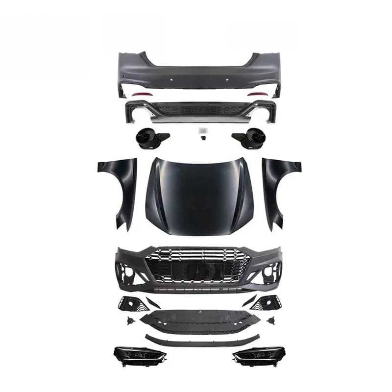 High Quality CZJF Auto Body Kit Fit 2008-2016 A5 B8/B8.5 Upgrade to 2021 RS5 Complete Bumper Surround Kit