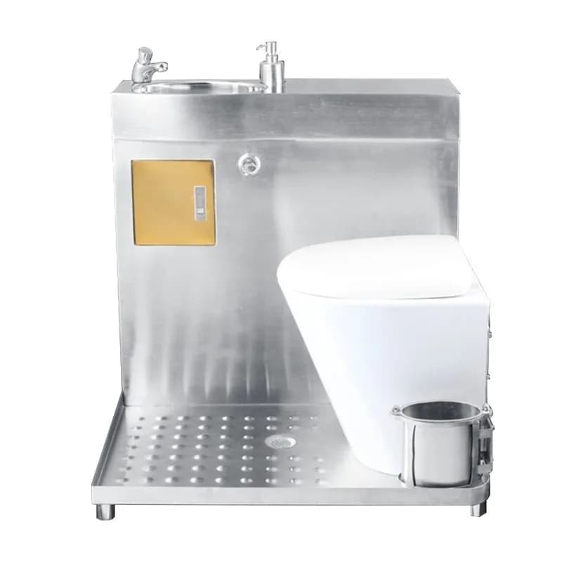 304 stainless steel toilet, RV bath integrated with wash basin toilet toilet toilet