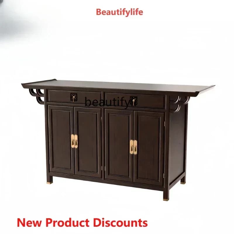 Q181  l New Chinese-style entrance cabinet, solid wood entrance table  simple entrance platform, table Ruijing platform
