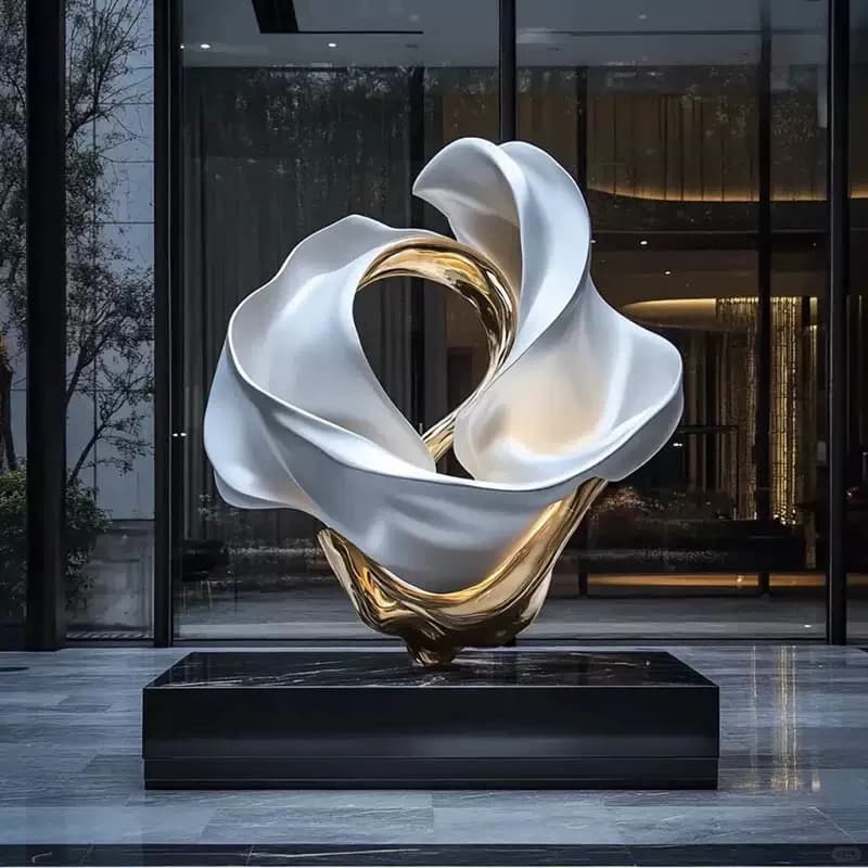 Modern light luxury abstract sculpture ornament living room hotel outdoor decoration