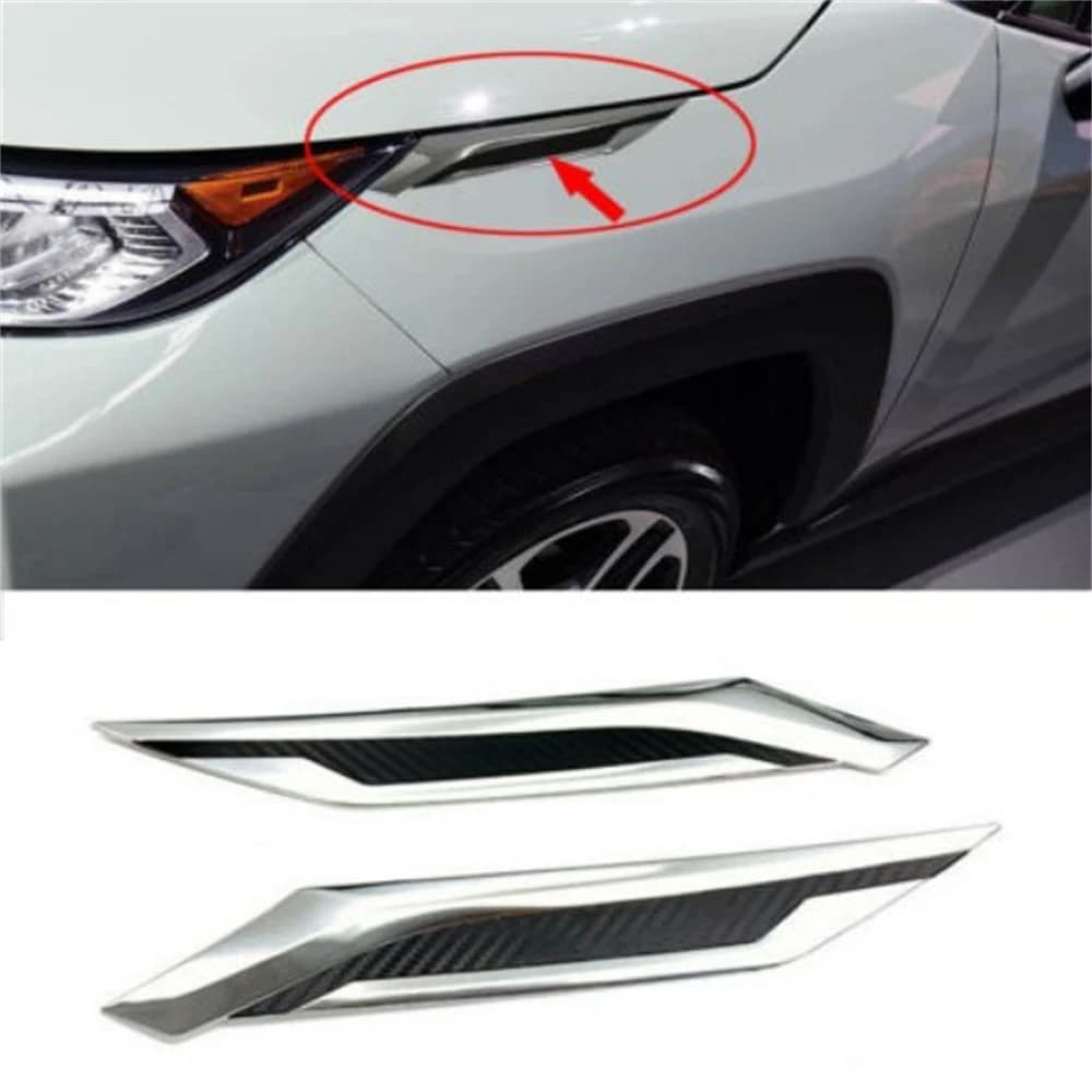 Shark Gill Side Trim Strip Sticker for Toyota RAV4 XA50 2019-2025 HB Leaf Board Decoration