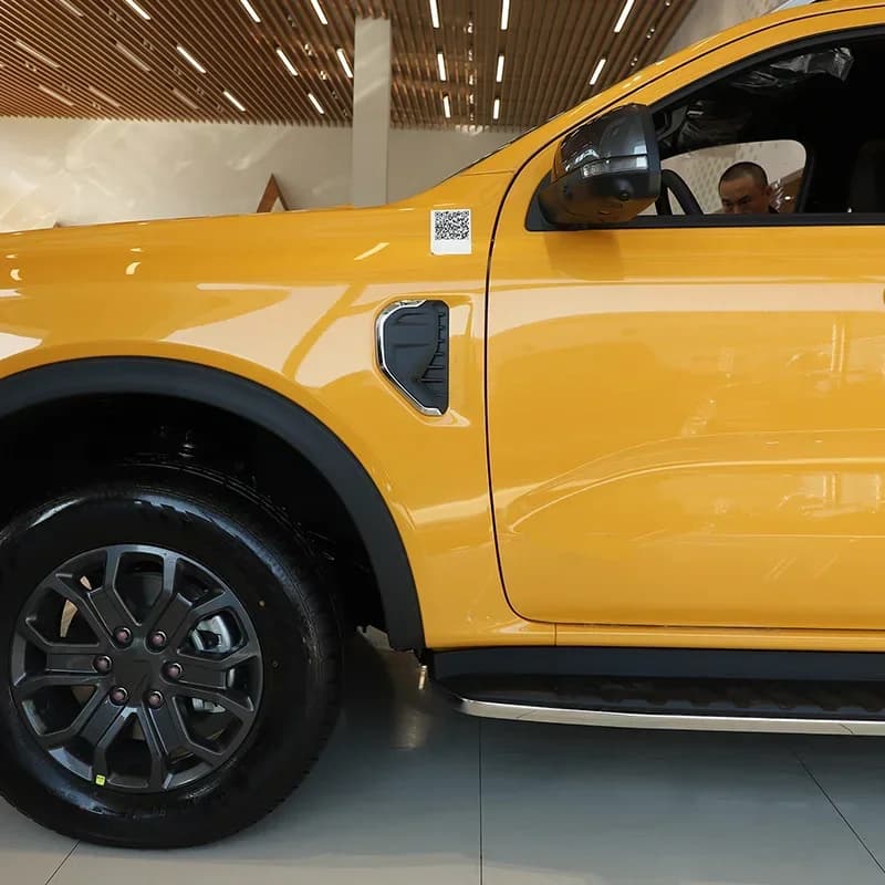 For Ford Ranger 2023-2026+ ABS Chrome Car Front Side Fender Trim Car Styling Accessories (Not For 2024 Ford Ranger Lariat)