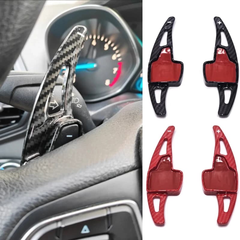 2pcs ABS Steering Wheel Shifter for Ford Focus Escape Kuga 2017 2018 2019 Shift Paddle Gear Extension Interior Accessories