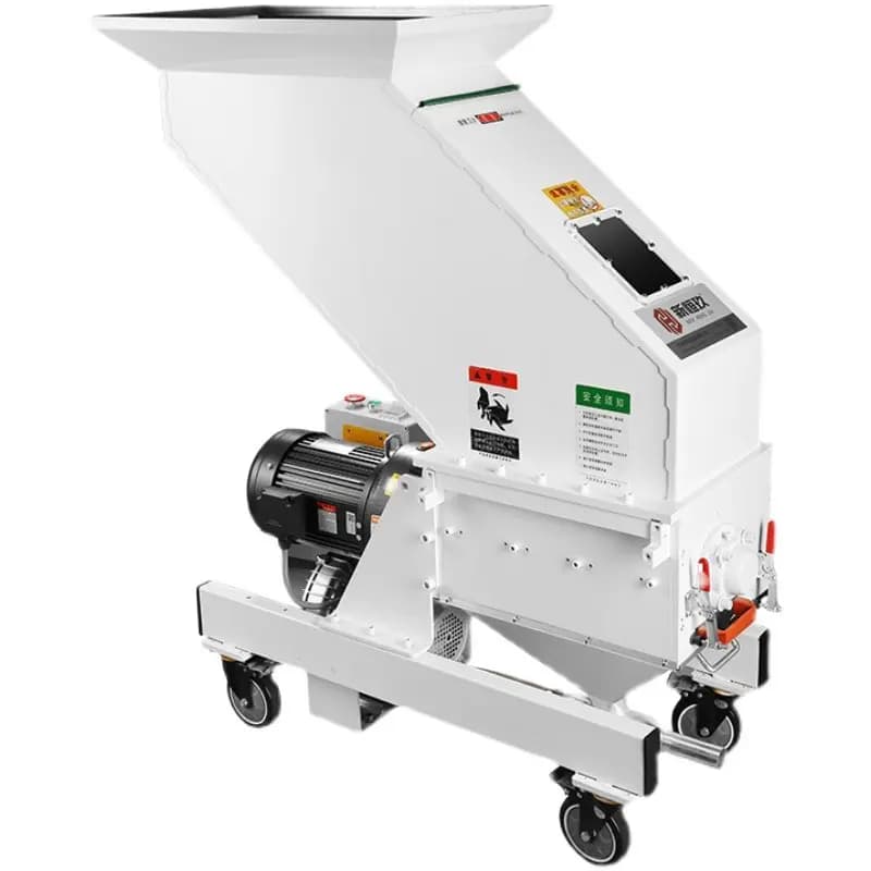 Plastic crusher Injection molding machine Low speed mute machine Side crusher Medium speed crusher Scrap recycling System