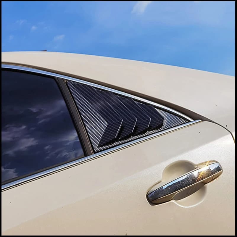 For Toyota Camry 2006-2016 Sedan Rear Door Window Shutter Louver Cover Sticker Trim Decoration Vent Car Styling Accessories