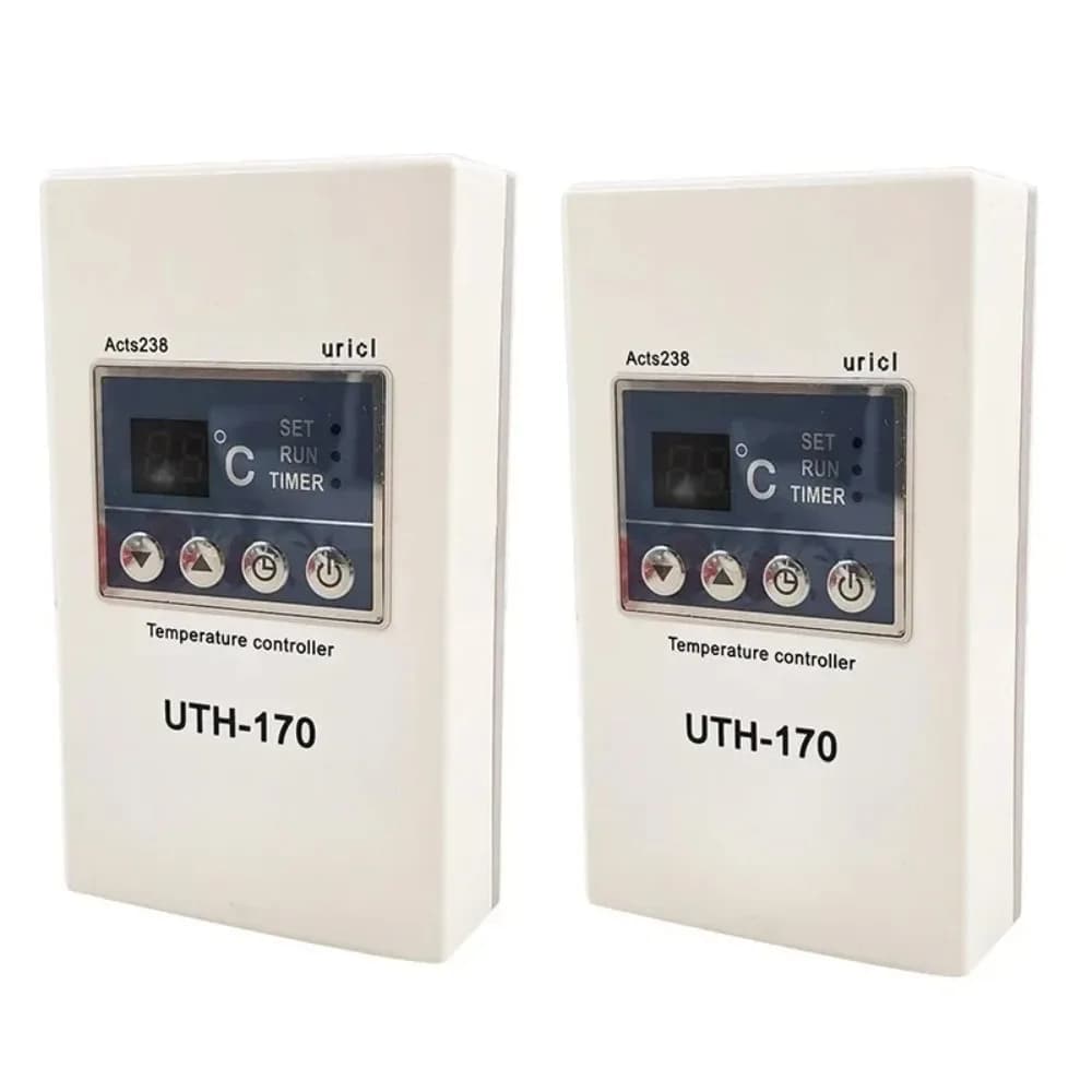 2 Unidas  Termostato UTH-170 Personalizable con Pantalla LCD para Saunas, Termorregulador con Operación Táctil