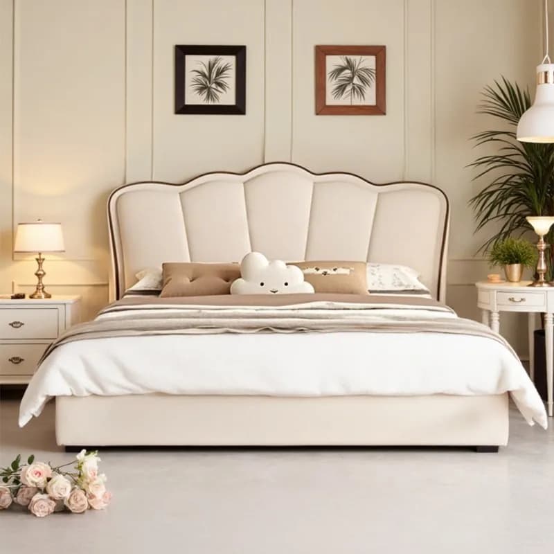 High Sleeper Frame Double Bed Australia Cheap Modern Storage Bedroom Double Bed Full Size White Schlafzimmer Bett Furnituree