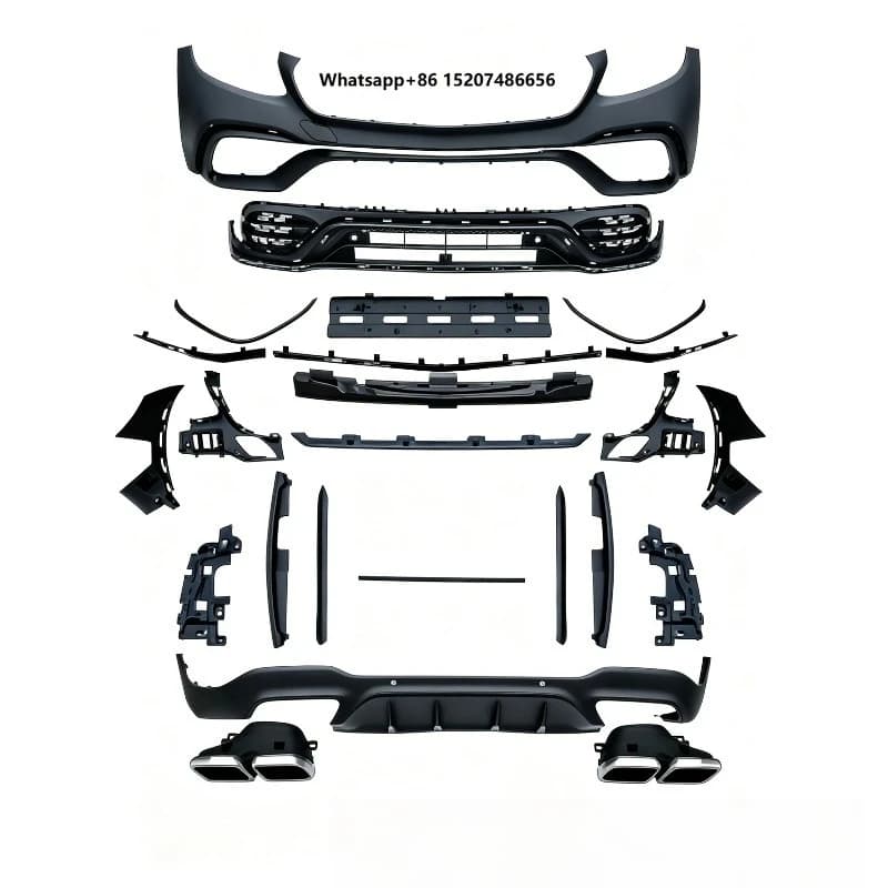 Car Body Kit  Upgrade Front Bumper Grille Rear Diffuser